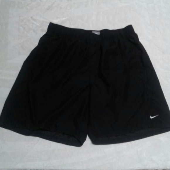 Nike Other - Men's Nike Swim Trunks L Black / White Swoosh